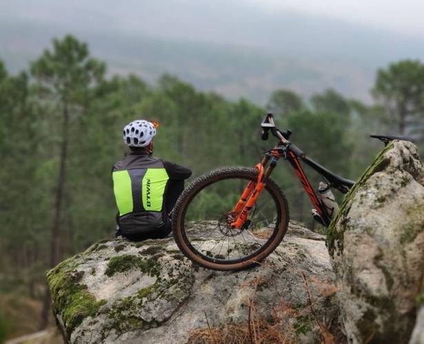 Man, bicycle and landscape Abama Hotels Man, bicycle and landscape Abama Hotels