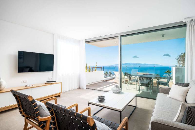 Suite 1 dormitorio con vistas al océano Hotel Los Jardines de Abama Suites Tenerife